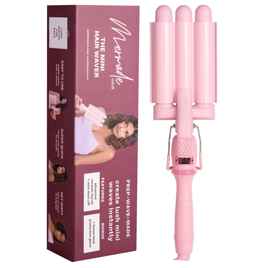 MERMADE Hair Pro Mini Waver, 25mm Size, Pink