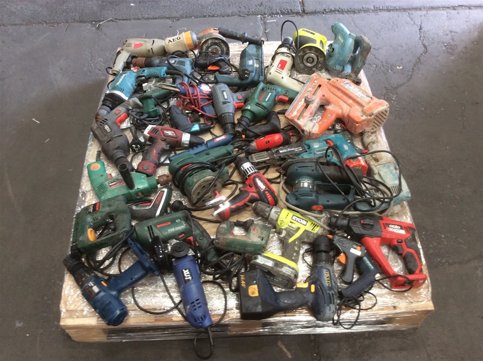 Mixed Power Tools Lot – Drills, Grinders, Sanders & More