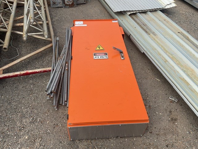 Orange Electrical Mains Box