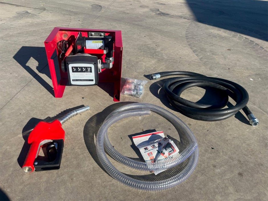 12V Fuel Transfer Pump with meter (Unused)