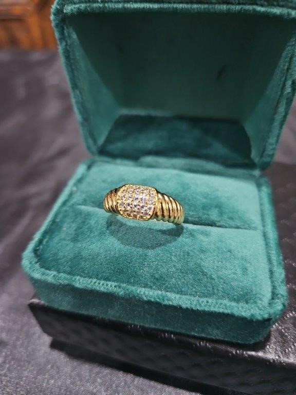 18K/Italy  Gold Filled Ring -(stamped 18K/Italy)-Warranty Quality