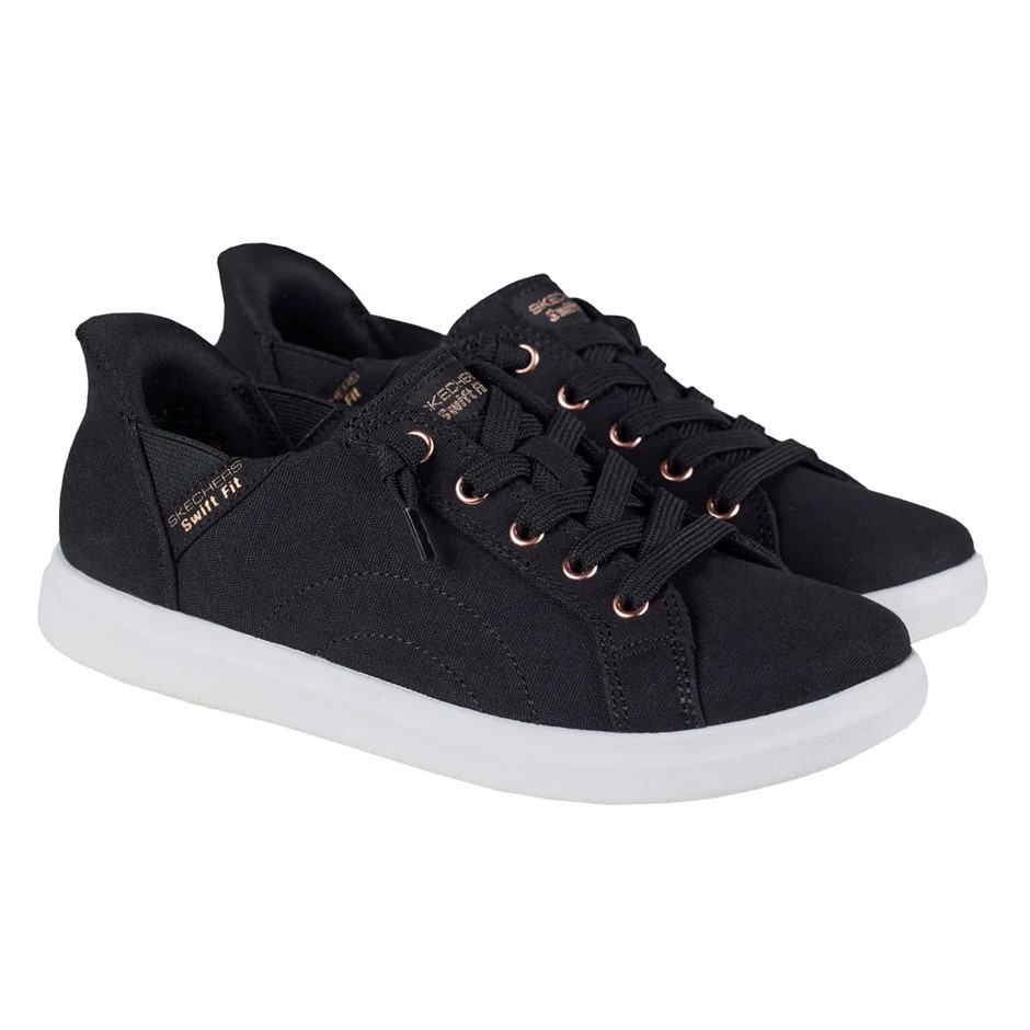 SKECHERS Women's Bob's Swift Fit Shoes, Size US9.5, Black (BLK), 179228CS.