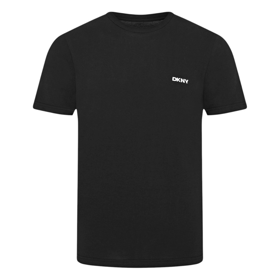 DKNY Men's Logo Tee, Size L, 100% Cotton, Black. Buyers Note - Discount Fr