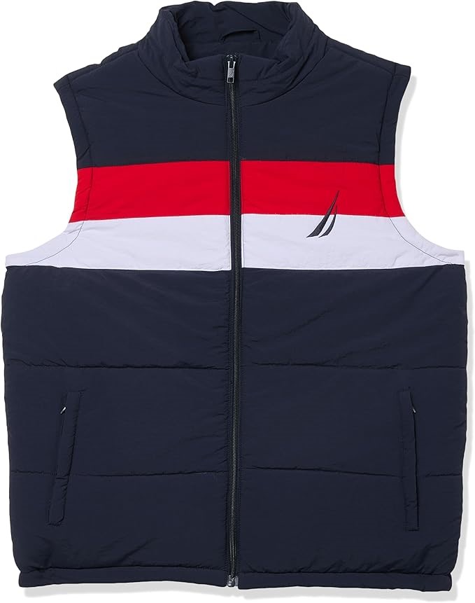 NAUTICA Men's Paris Gilet Vest, Size XL, Dark Navy (459), N1I01203. RRP: $1