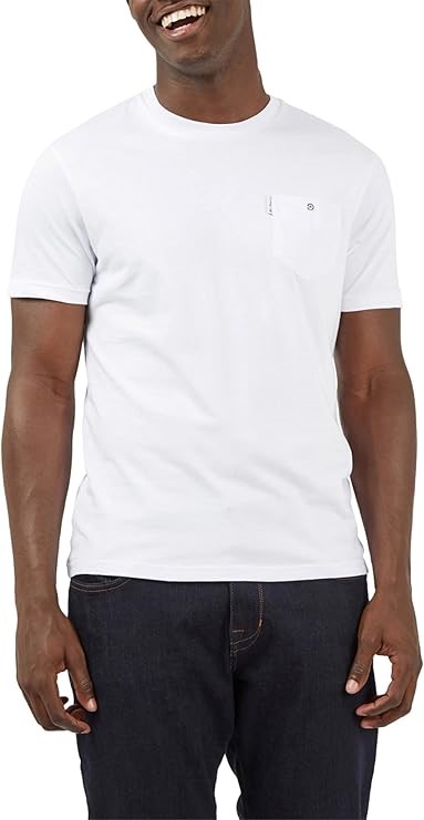 BEN SHERMAN Men's Signature Pocket Tee, Size S, White (010), BS0059326. RRP