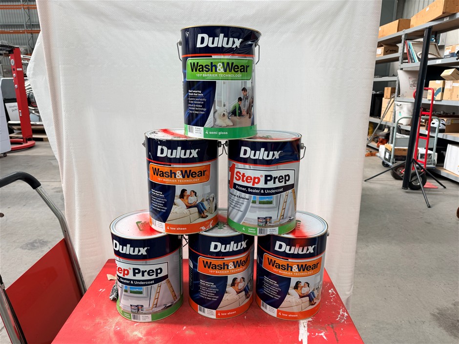 Assorted 10Lt Tins of Paint x 6