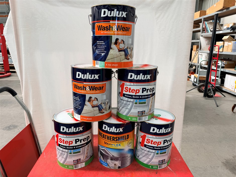 Assorted 10Lt Tins of Paint x 6