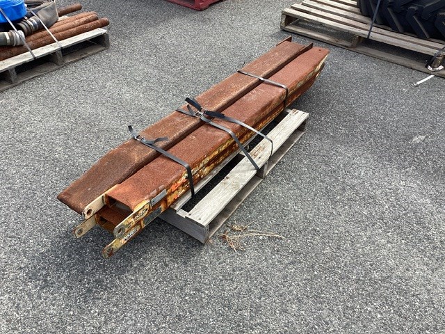 <p>Pallet Containing Forklift Extension Sleeves </p>