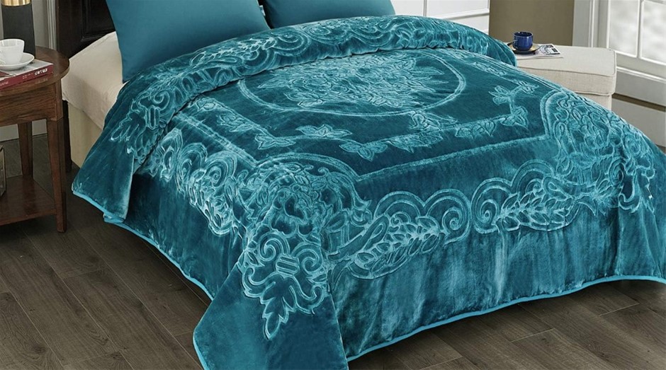 JML Fleece Blanket Heavy Korean Mink, 9 Lbs, Single Ply, Soft and Warm, Kin