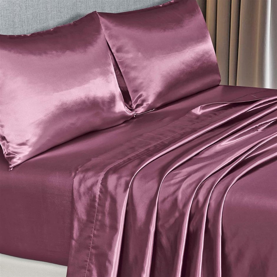 ROYAL COMFORT Ultra Soft, Breathable, Satin Silky Smooth Sheet Set, 1 x Fit