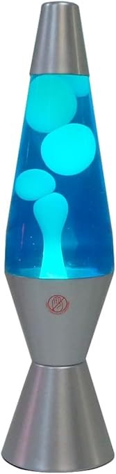 2 x Assorted EOE Lava Table Lamp, 36 cm Height, Comprising: 1 x Blue & 1 x