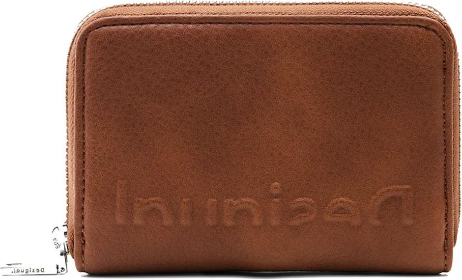 DESIGUAL Women's Mone_Half Logo 23 Marisa 4000 Moss Card Wallet, Brown. Bu