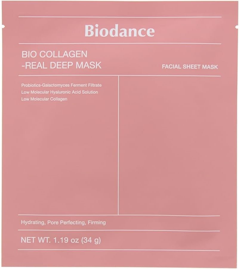 12 x BIODANCE Bio Collagen - Real Deep Facial Sheet Mask, 34g. Buyers Note
