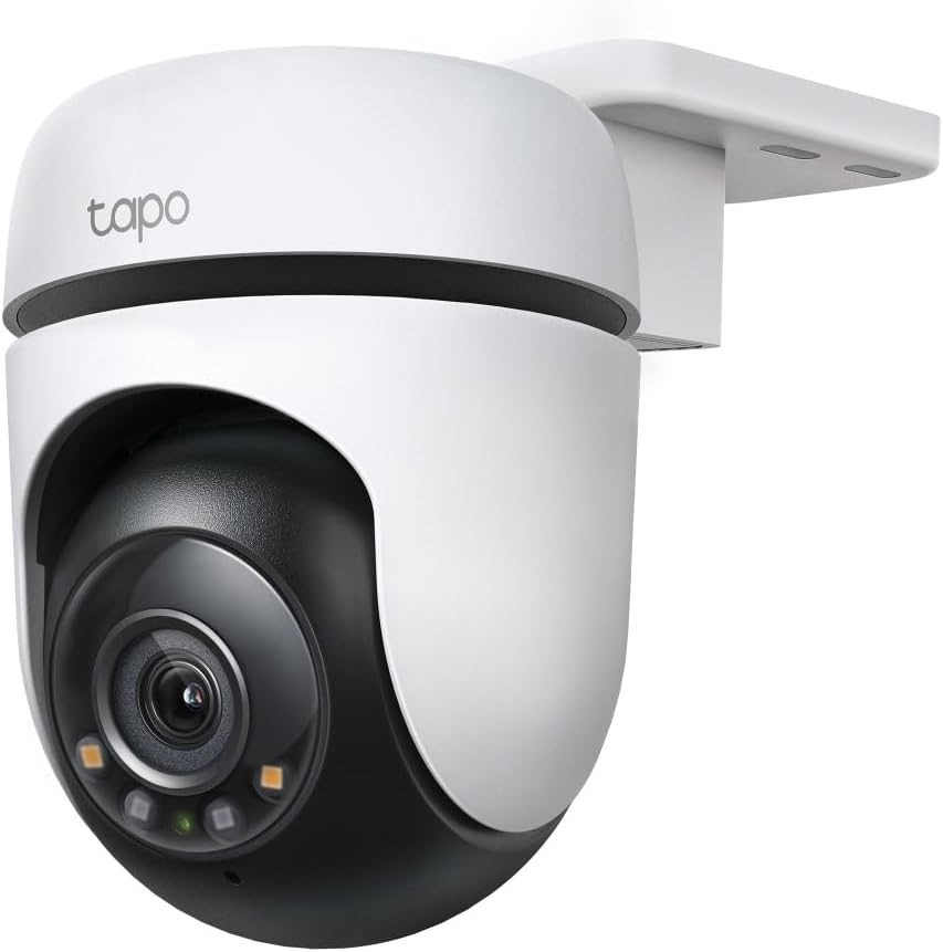 TP-LINK Tapo Outdoor Pan/Tilt Security WiFi Camera - 2K Live View, 360° Vis