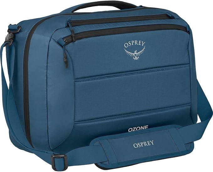 OSPREY Ozone Carry-On Boarding Bag, 20L, Coastal Blue. RRP: $150. Buyers N