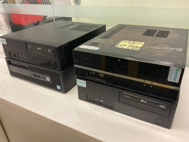 <p>Four Desktop Computers </p>