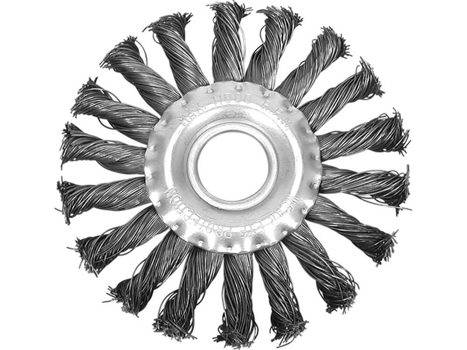 7 x VOREL 100mm Steel Wire Brushes Drill.