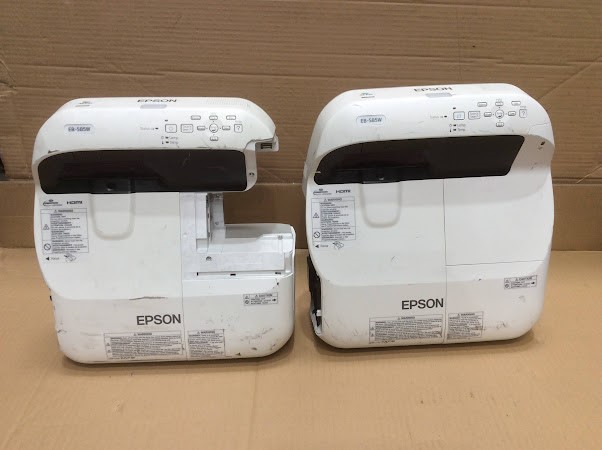 Epson EB-585W 3LCD Projectors (Lot of 2)