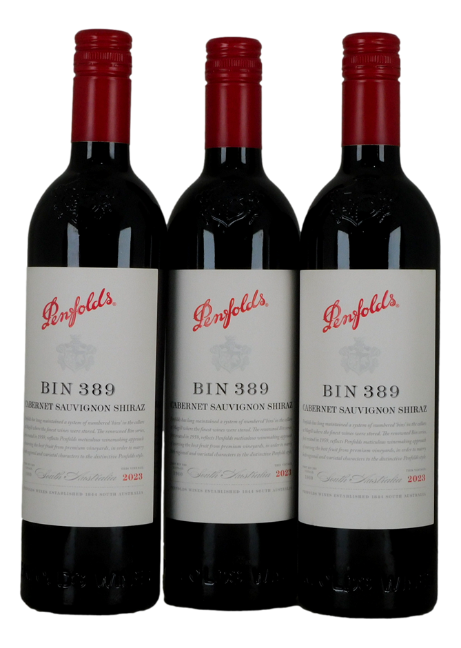 Penfolds Bin 389 Cab Sav 2023 (3x 750mL), AUS.