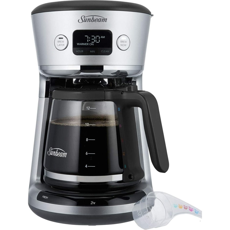 SUNBEAM Espresso Coffee Machine With Specialty Brew Drip Filter, Silver, PC