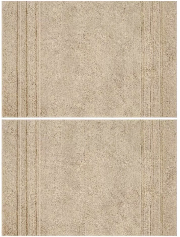 2 PACK MINERAL SPRING Multi Needle Bath Mat, Oxford Tan, 24in x 36in.