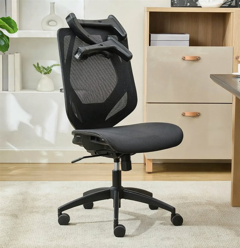 TRUE WELLNESS All Mesh Chair, Black. NB: arms need screws for assembly