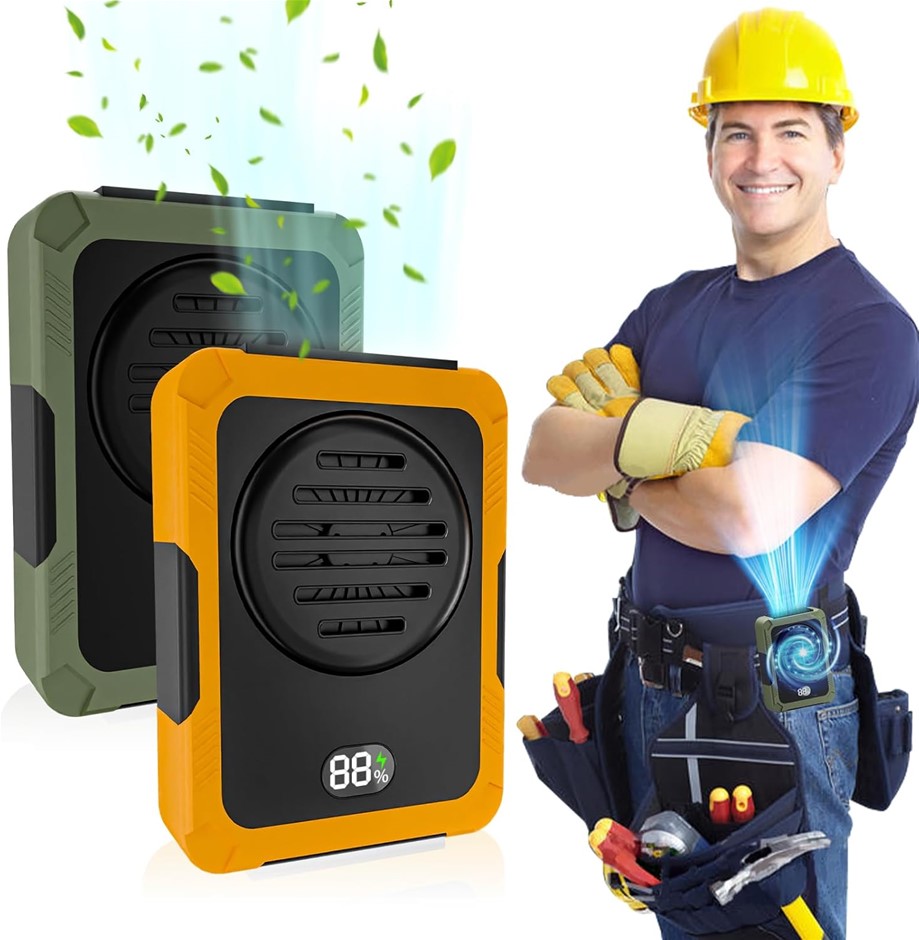 Blue Collar Breeze - Portable Waist Fan, 3 Speeds, Clip-on Under Shirt Fan