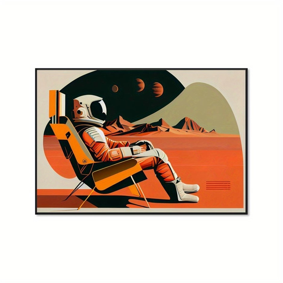 Retro "ASTRONAUT" Canvas Print
