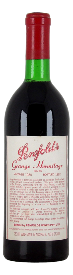 Penfolds Grange 1980 (1x 750mL), SA.