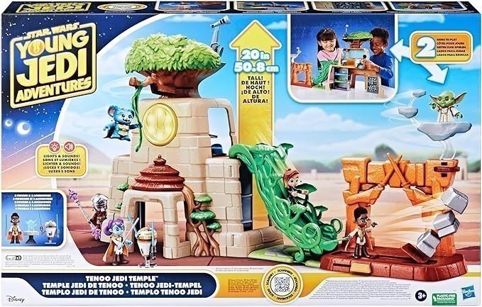 STAR WARS Young Jedi Adventures Tenoo Jedi Temple Playset.