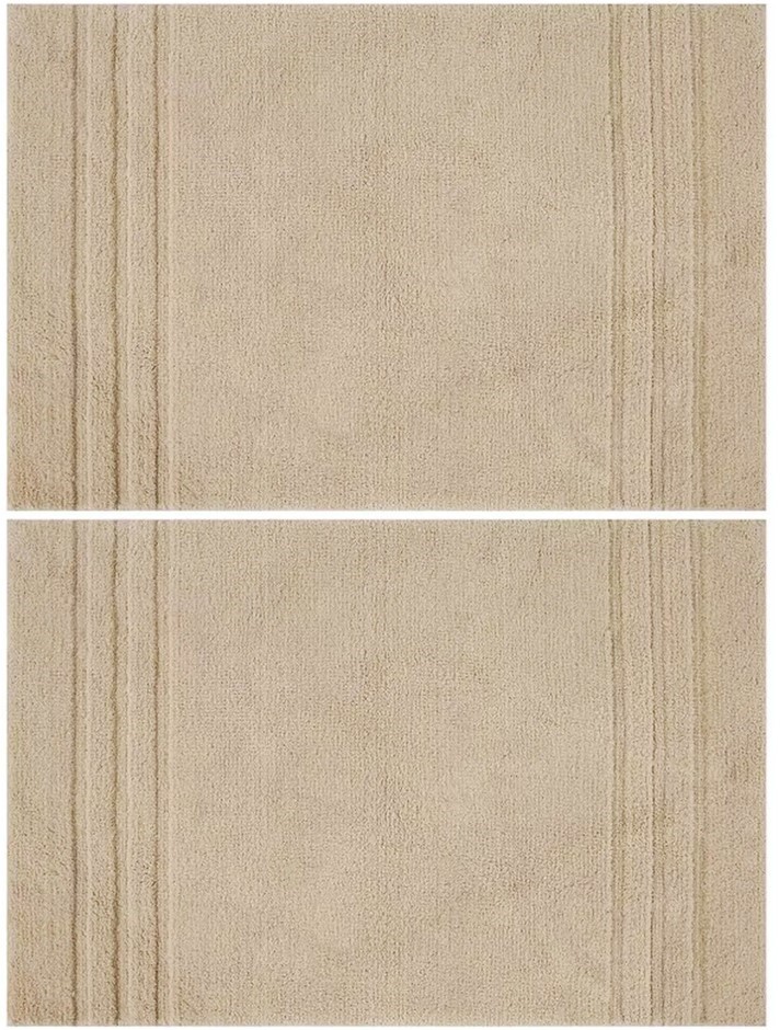 2 PACK MINERAL SPRING Multi Needle Bath Mat, Oxford Tan, 24in x 36in.