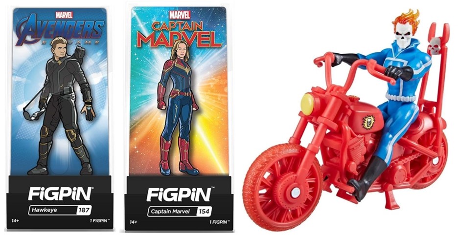 BUNDLE of 3: MARVEL Avengers Endgame HAWKEYE FiGPiN + MARVEL Captain Marvel