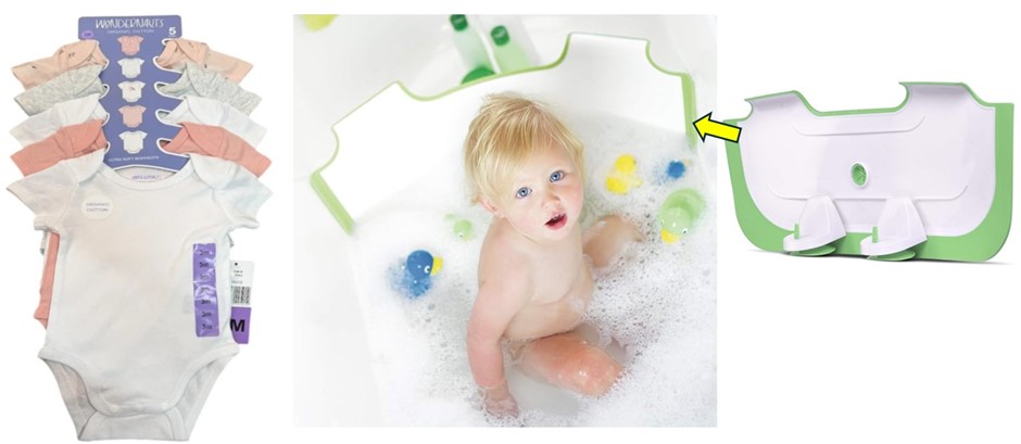 BUNDLE of 2: WONDERNAUTS Infants Organic Cotton Set (5-Piece, Size 3M) + BA