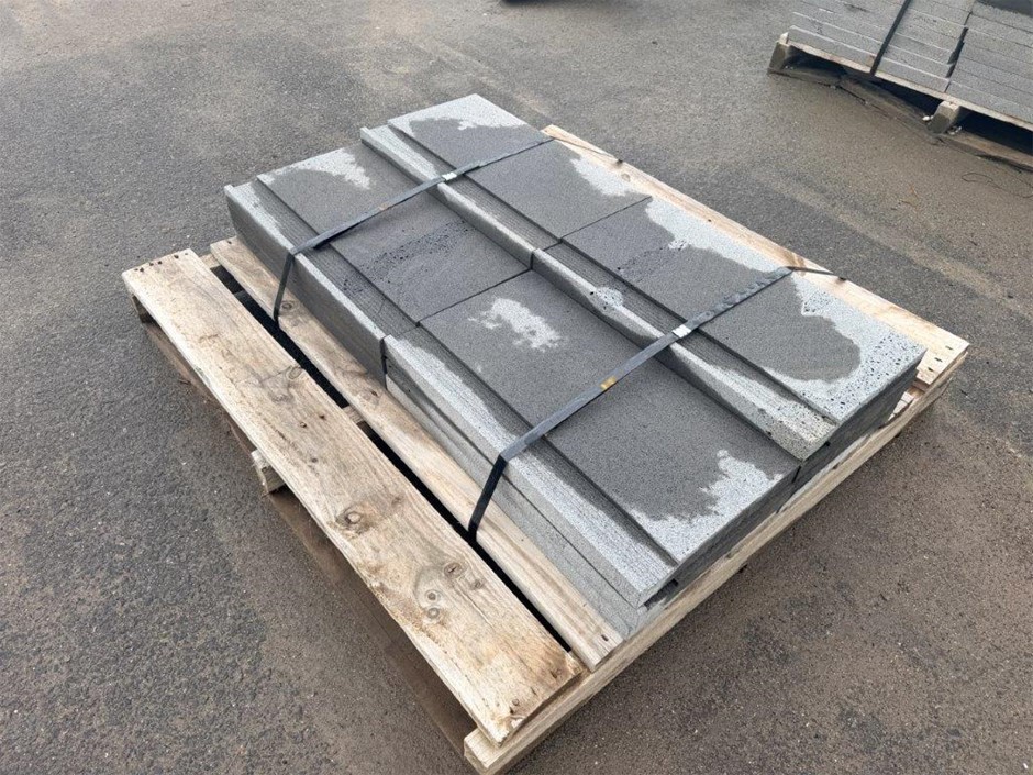Pallet Of Concrete Pavers With Drainage Edge