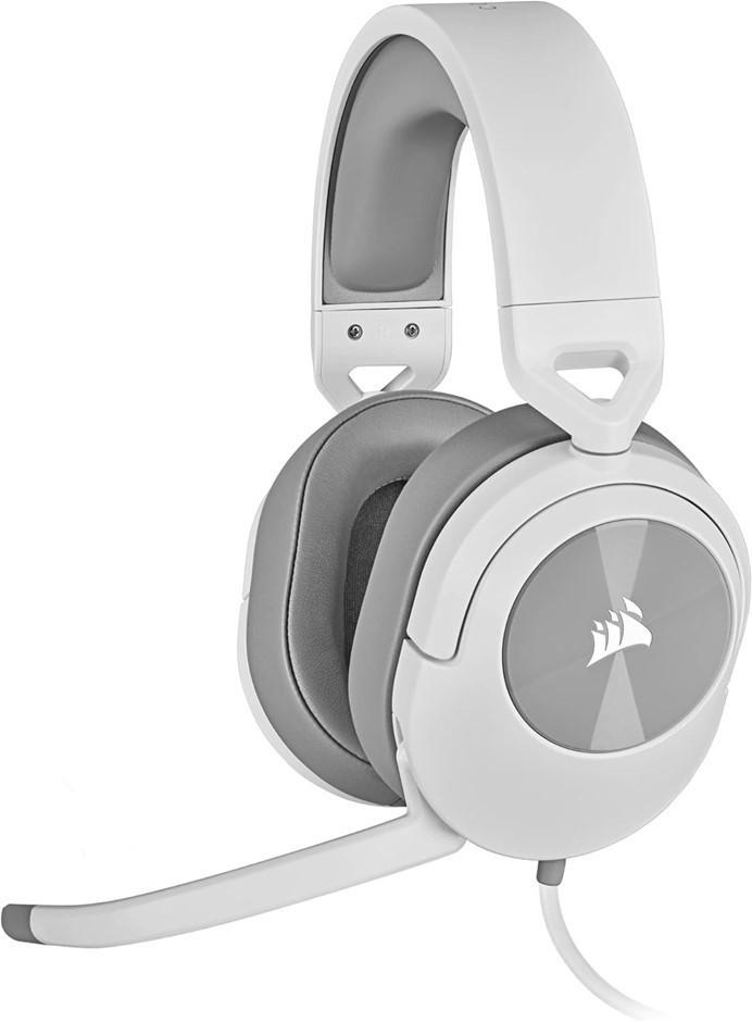 CORSAIR HS55 Stereo Gaming Headset (Leatherette Memory Foam Ear Pads, Omni-