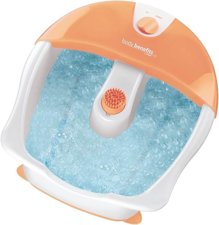 Bubbling Hydro Foot Spa & Foot Pamper Pack – Heated Bubble Foot Bath with A