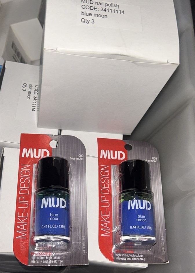 9x MUD Nail Polish - Blue Moon (009)
