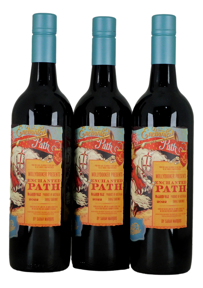 Mollydooker Enchanted Path Shiraz Cabernet 2022 (3x 750mL),