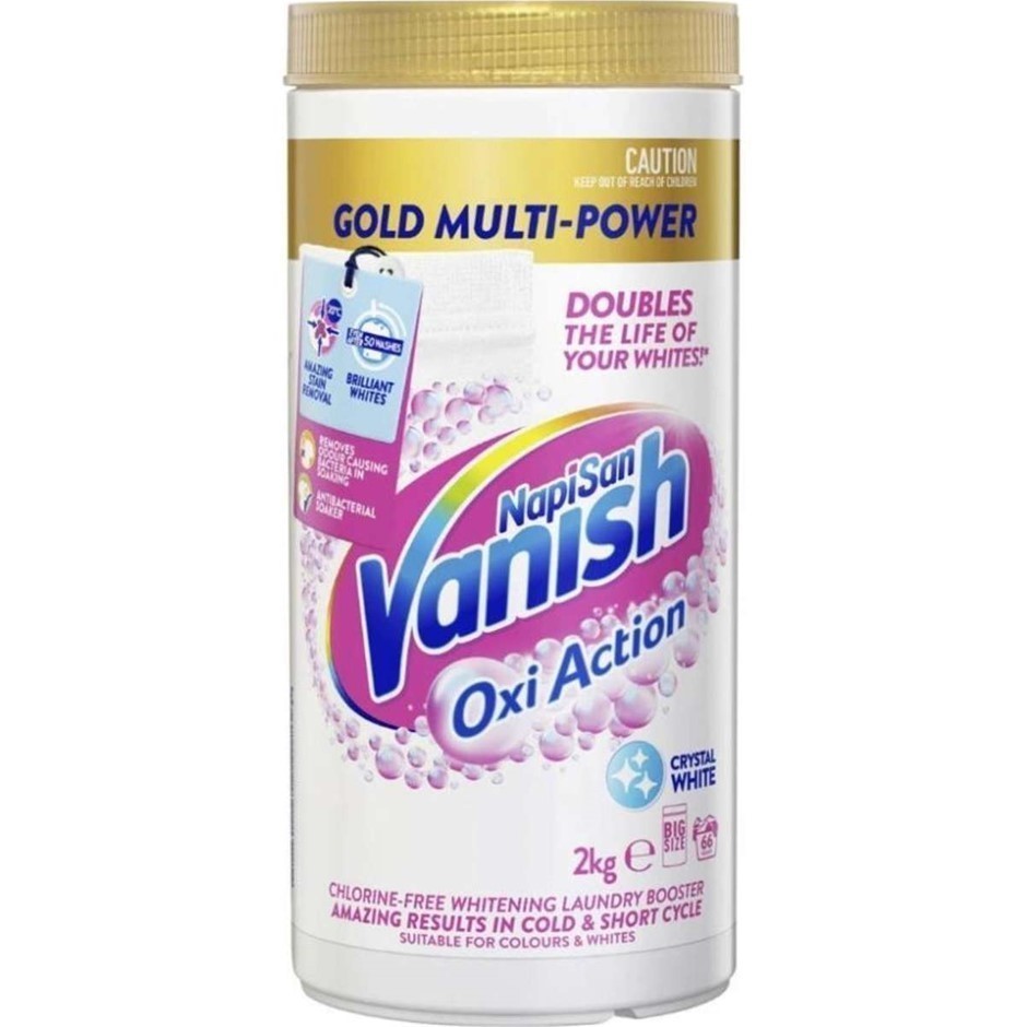 2 x VANISH NAPISAN Vanish Oxi Action Gold Multi Power Stain Remover & Laund