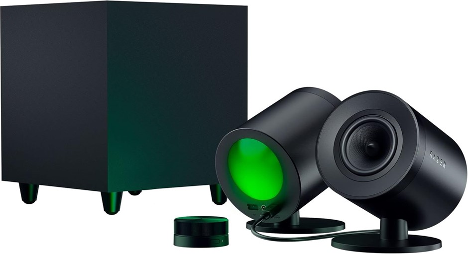 RAZER Nommo V2 Pro - 2.1 PC Gaming Speakers with Wireless Subwoofer: THX Sp