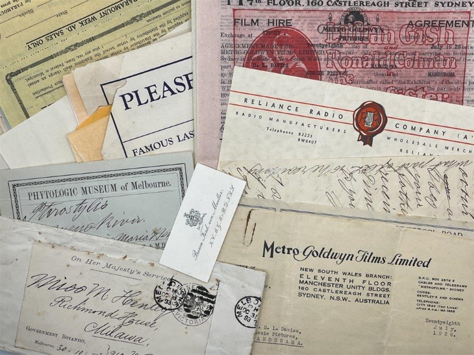 Approx. 73 x Asstd AU legal, hire, correspondence and other documents