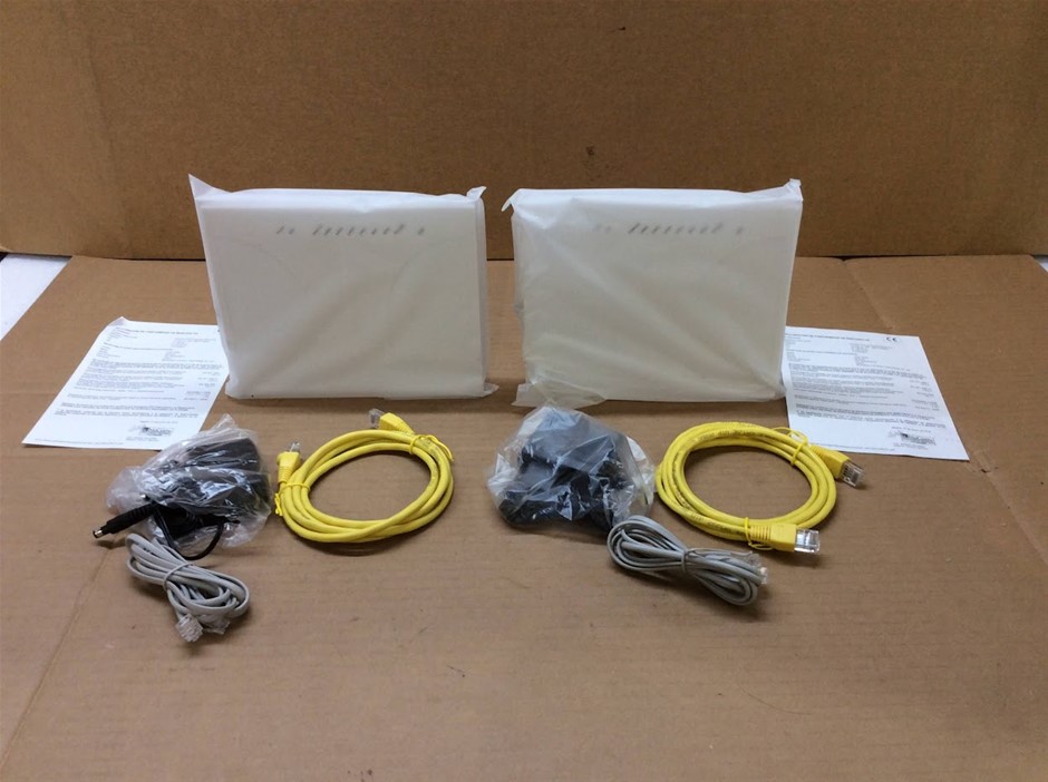 NuCom NC-DS224WTV Wireless VDSL2 Modem Router - New Unboxing (Lot of 2)