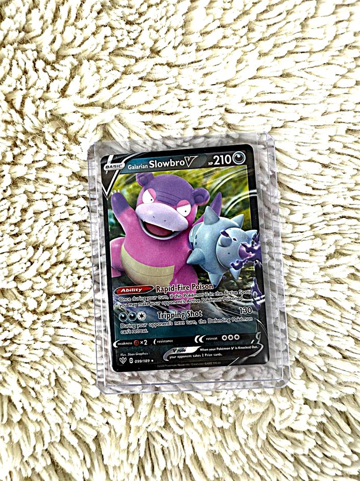 2020 Pokémon Galarian Slowbro V 099/189 Darkness Ablaze