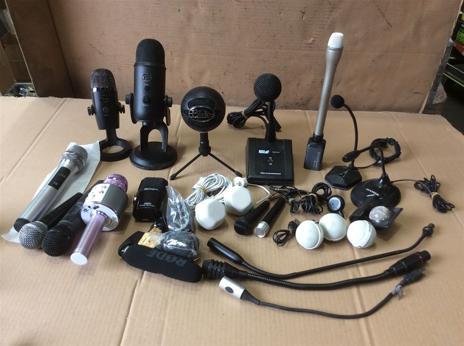 Mixed Brands Microphones And Audio Recording Equipment