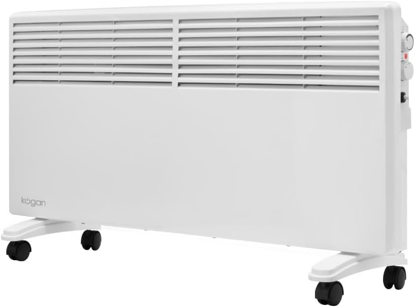 KOGAN 2400W Panel Heater, White, KAPEPH24WPA.