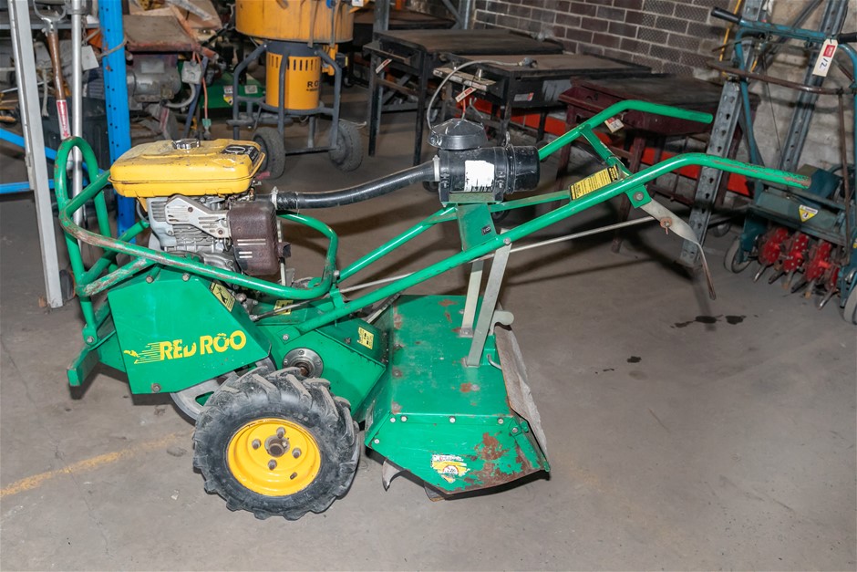 RED ROO Petrol Walk Behind Mobile Tiller Machine