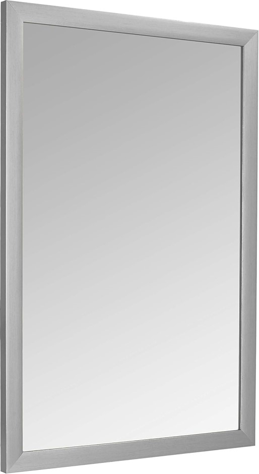 AMAZON BASICS Rectangular Wall Mount Mirror 61x91cm, Standard Trim, Nickel.