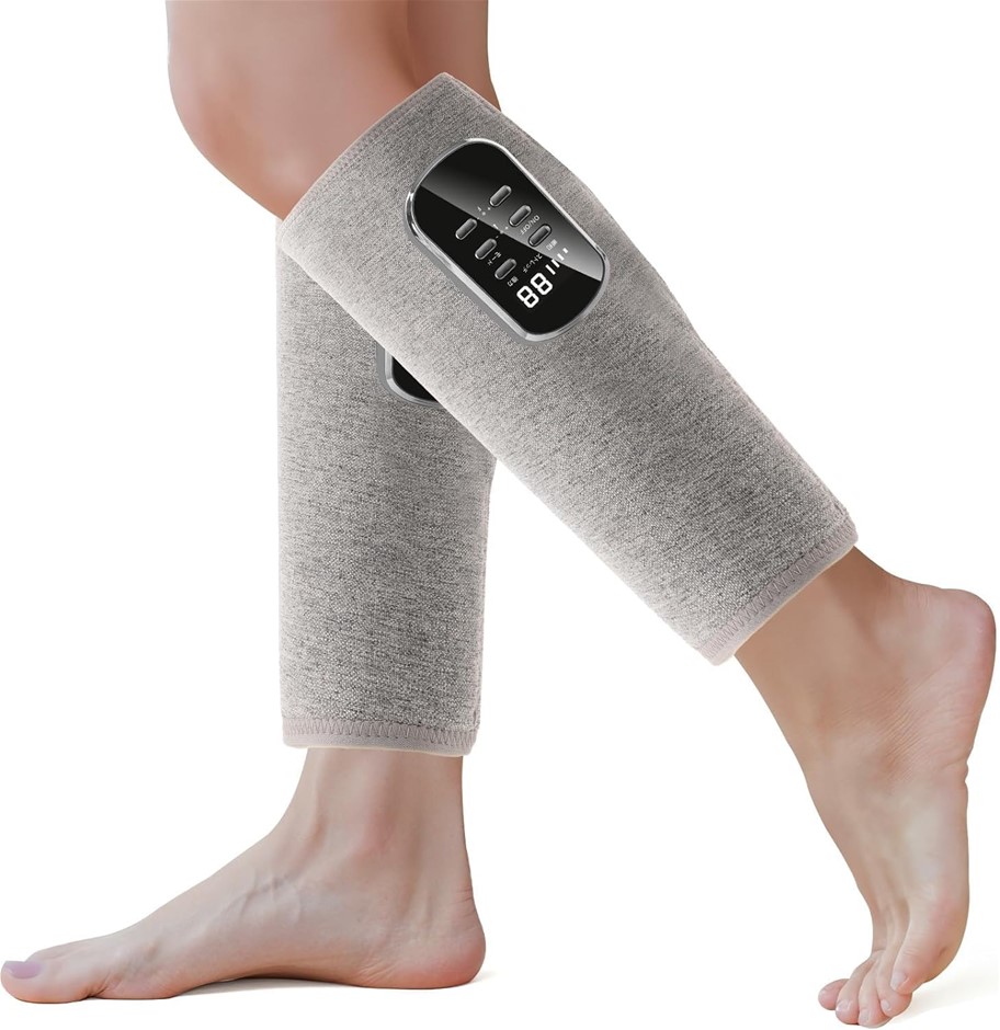 LIAOLEE Calf Massager, Airbag Relaxation, Cordless USB Rechargeable, 3 Leve