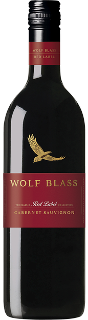 Wolf Blass Red Label Cabernet Sauvignon (6x 750mL).