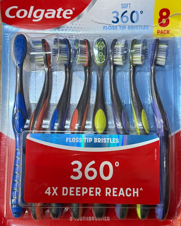 COLGATE 360 4X DEEPER REACH - 8 PACK